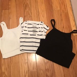 3 basic maternity old navy tanks